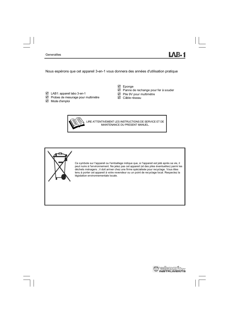 Velleman LAB1 User Manual | Page 28 / 64