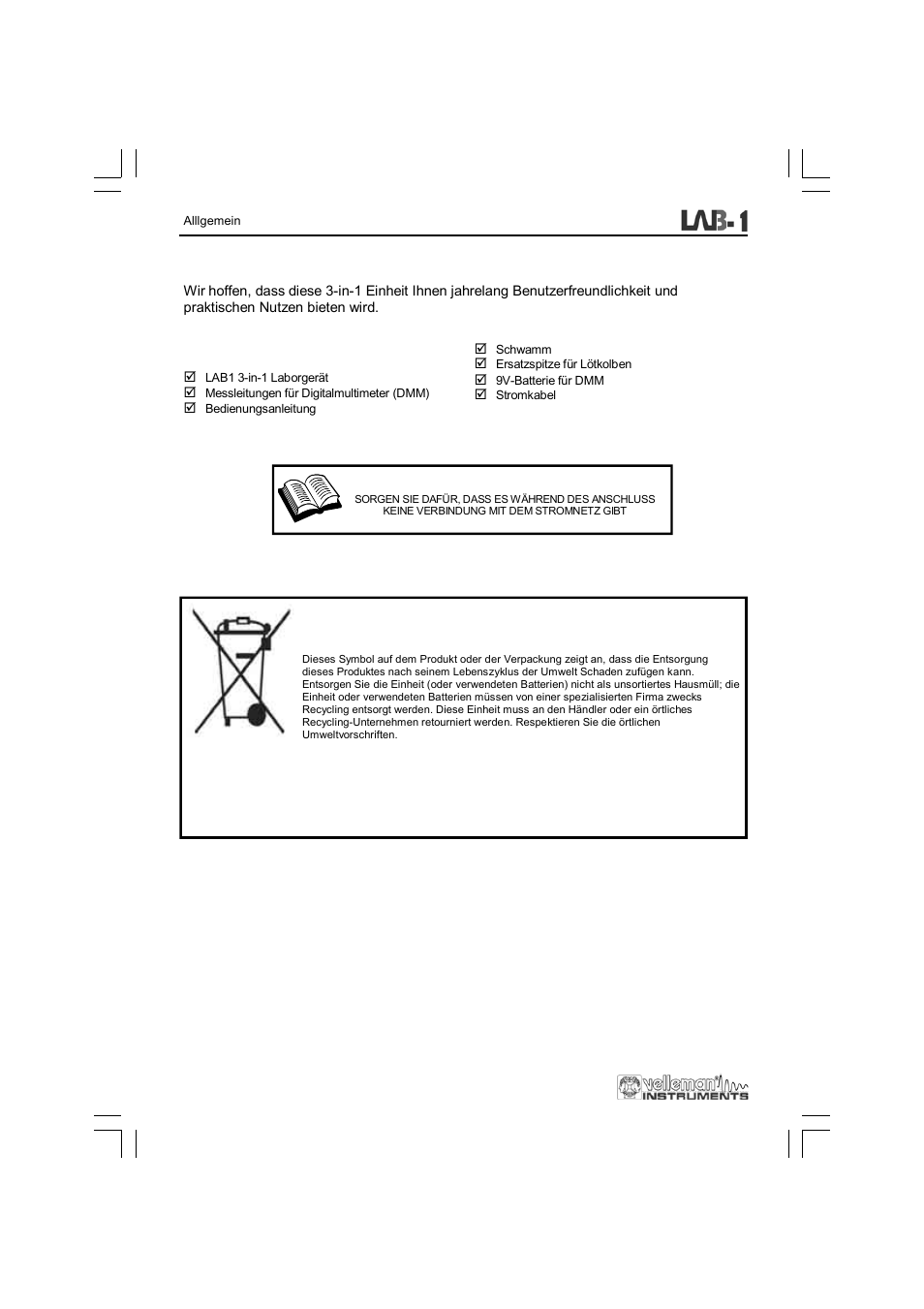 Velleman LAB1 User Manual | Page 40 / 64