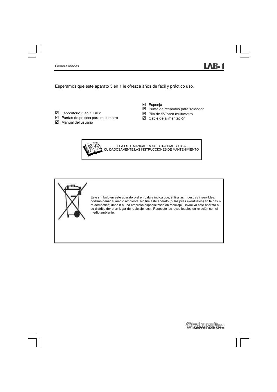 Velleman LAB1 User Manual | Page 52 / 64