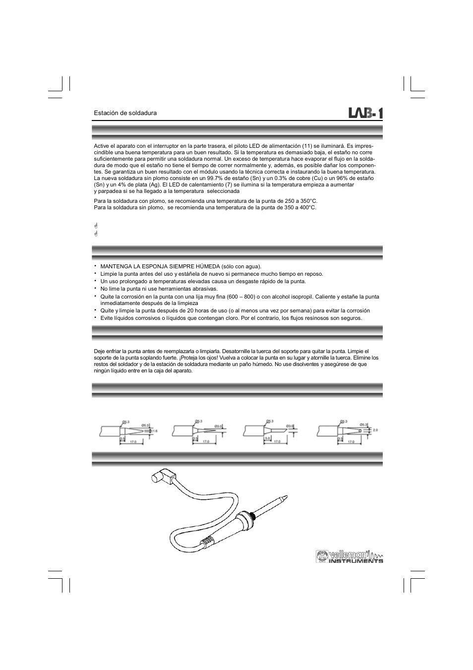 Velleman LAB1 User Manual | Page 62 / 64