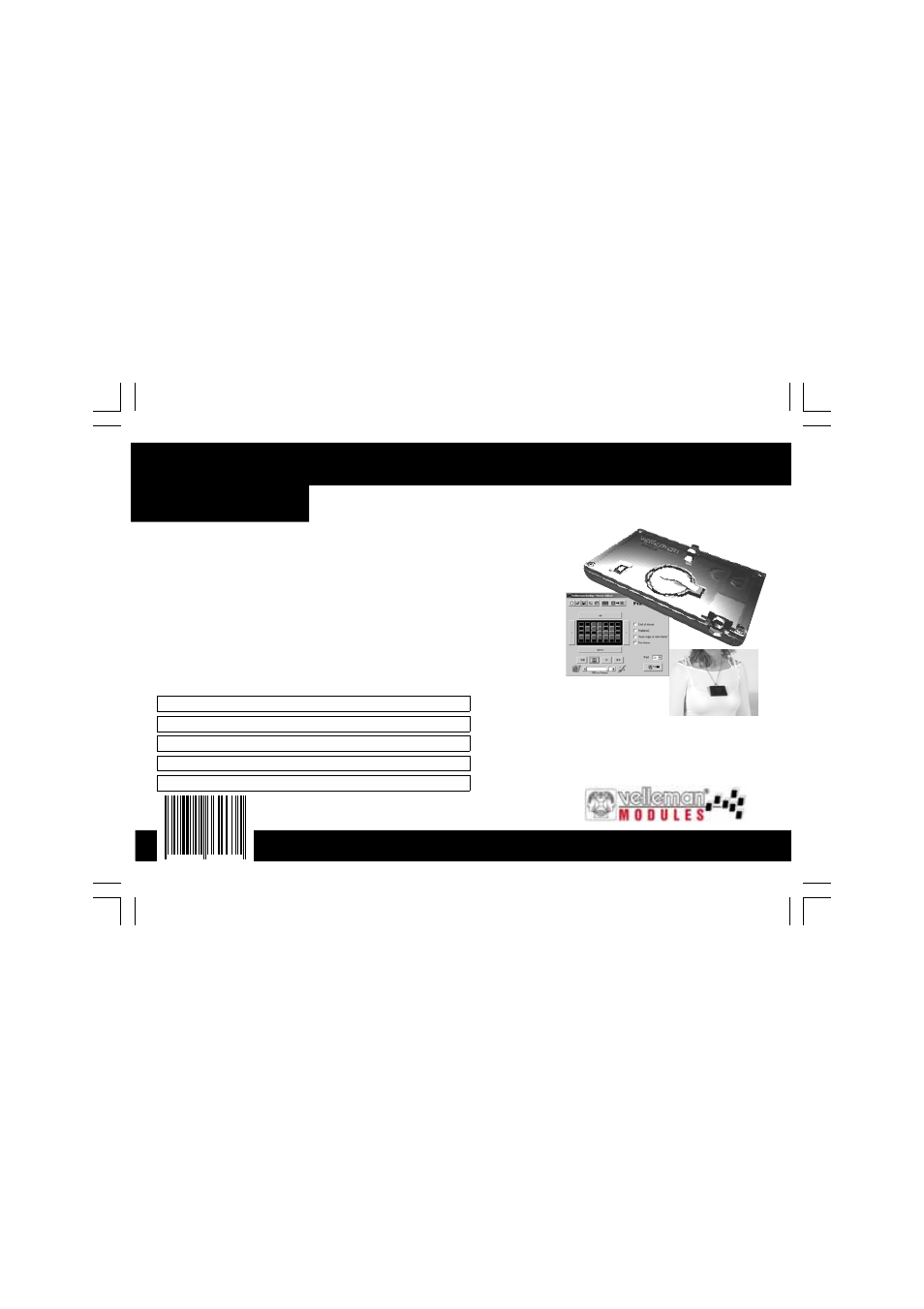 Vm112, Animated badge | Velleman VM112 User Manual | Page 4 / 4