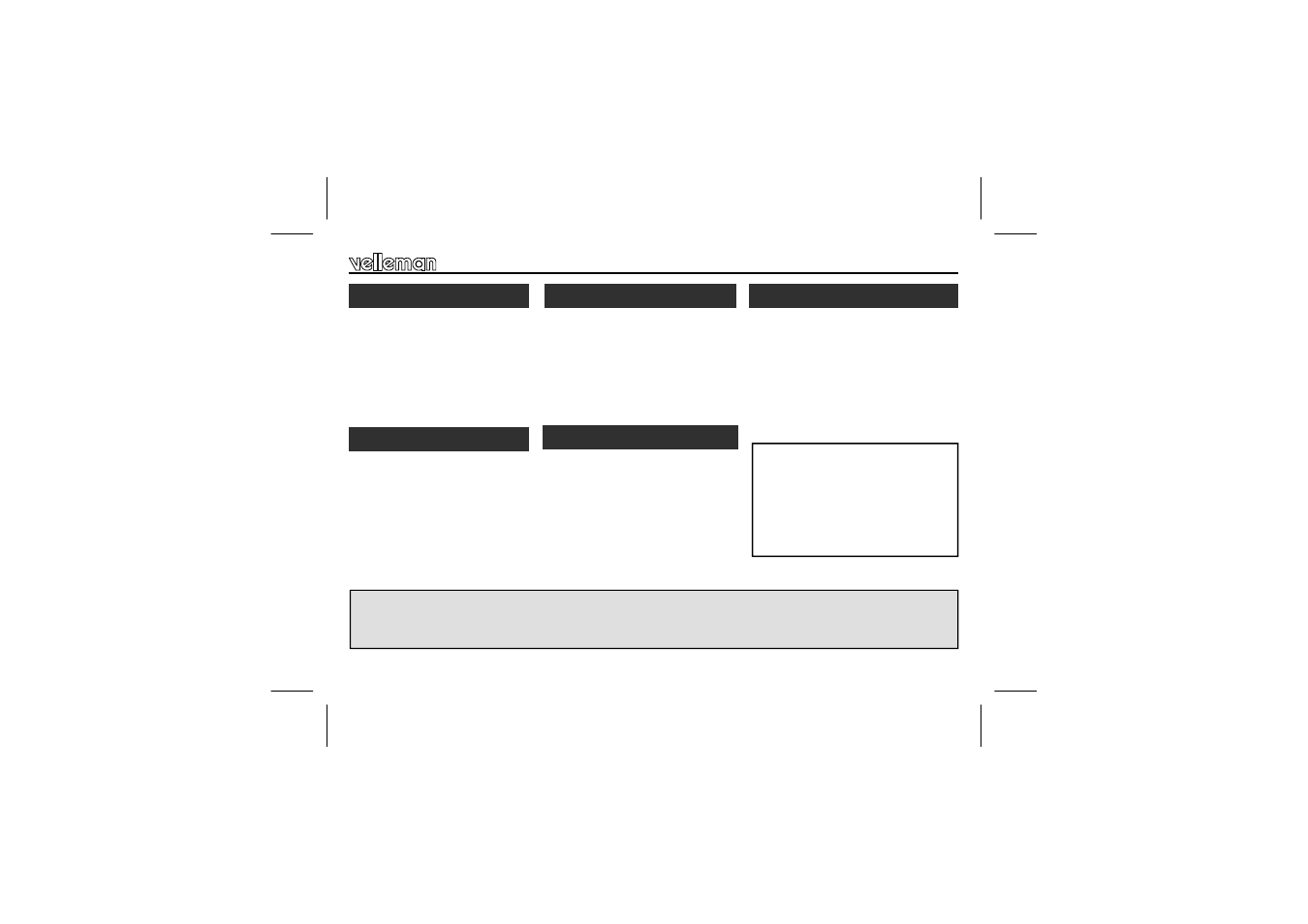 Velleman VM130 User Manual | Page 3 / 20