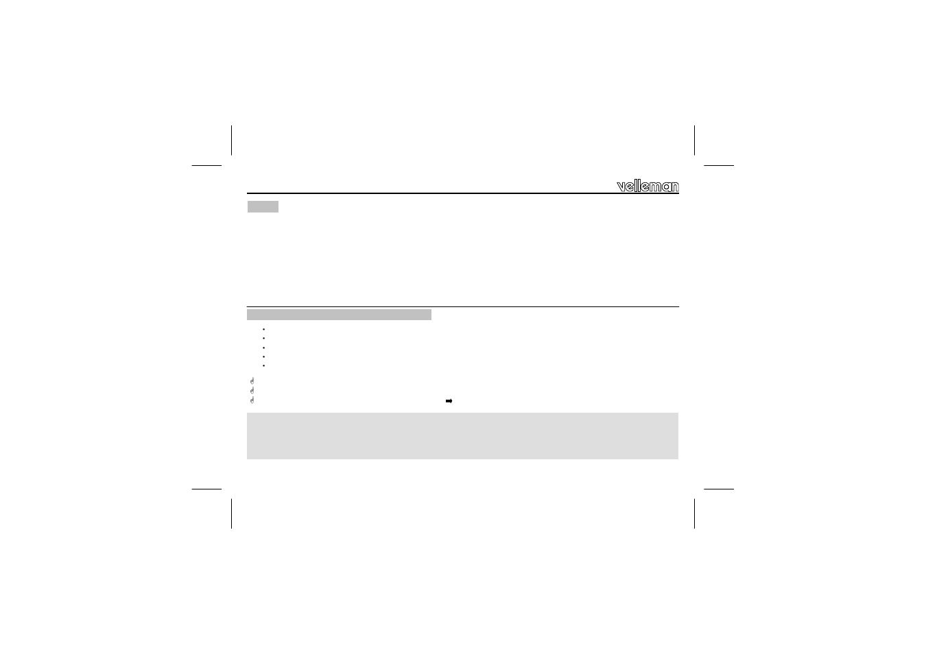 Velleman VM130 User Manual | Page 6 / 20