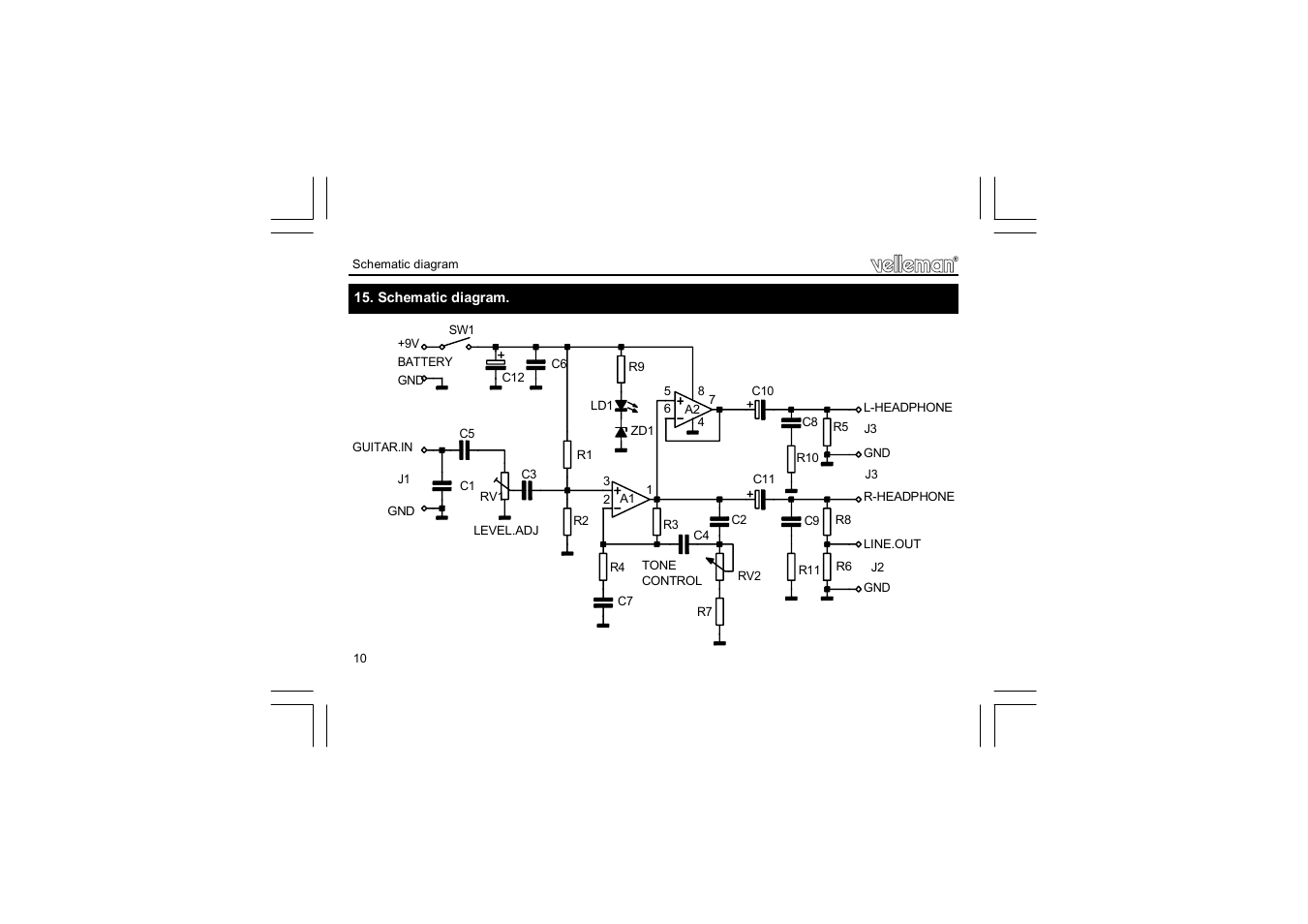 Velleman projects K4102 User Manual | Page 10 / 12