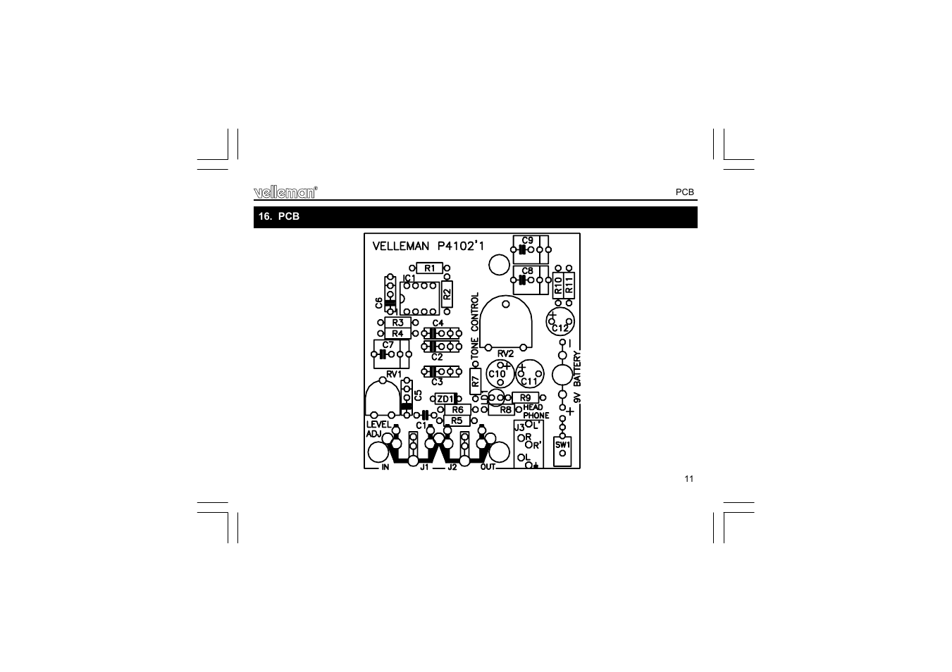 Velleman projects K4102 User Manual | Page 11 / 12