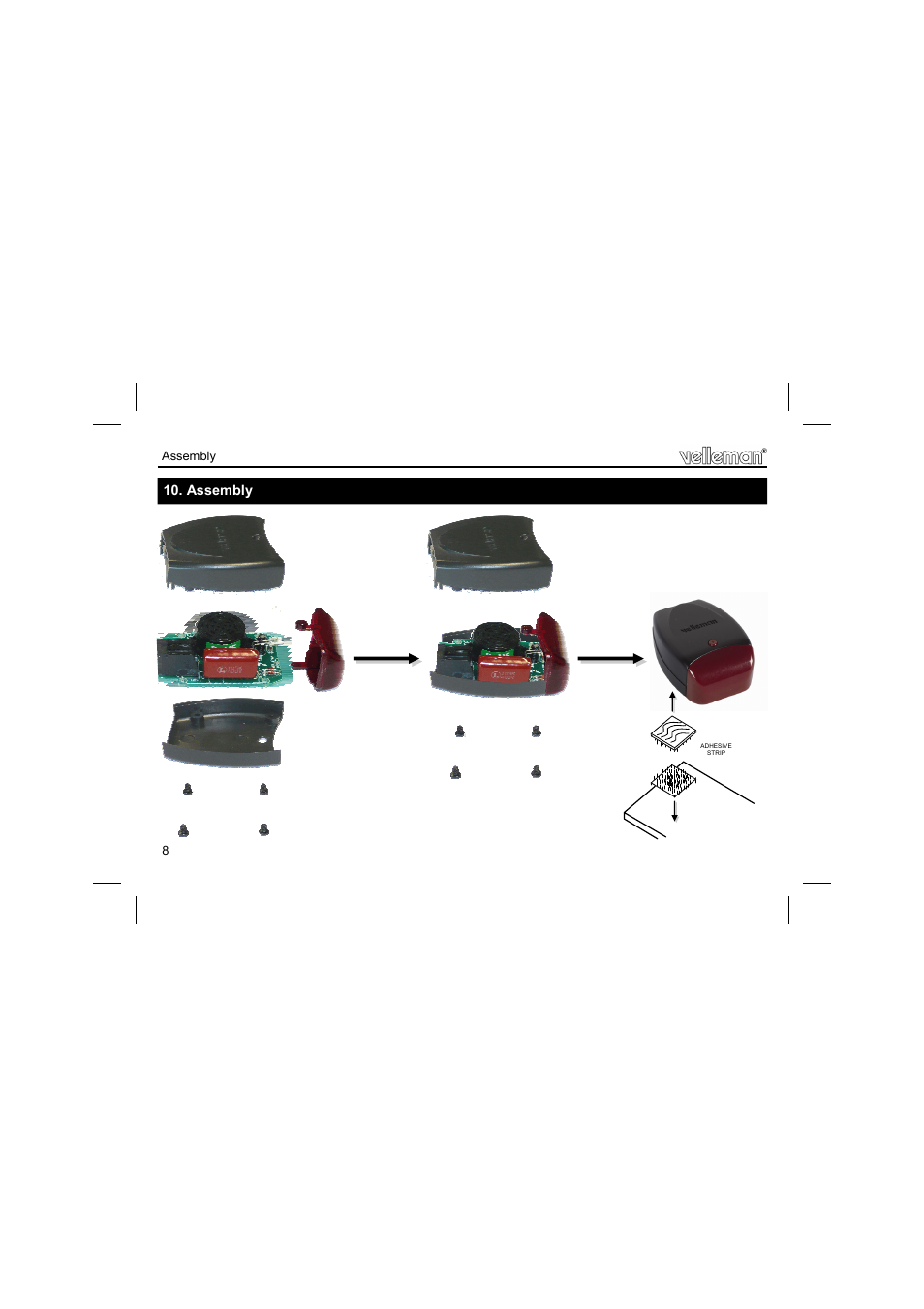 Assembly | Velleman К8087 User Manual | Page 8 / 12