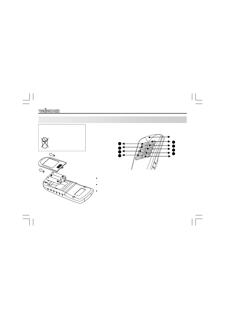 Channel selection | Velleman VM118r User Manual | Page 5 / 36