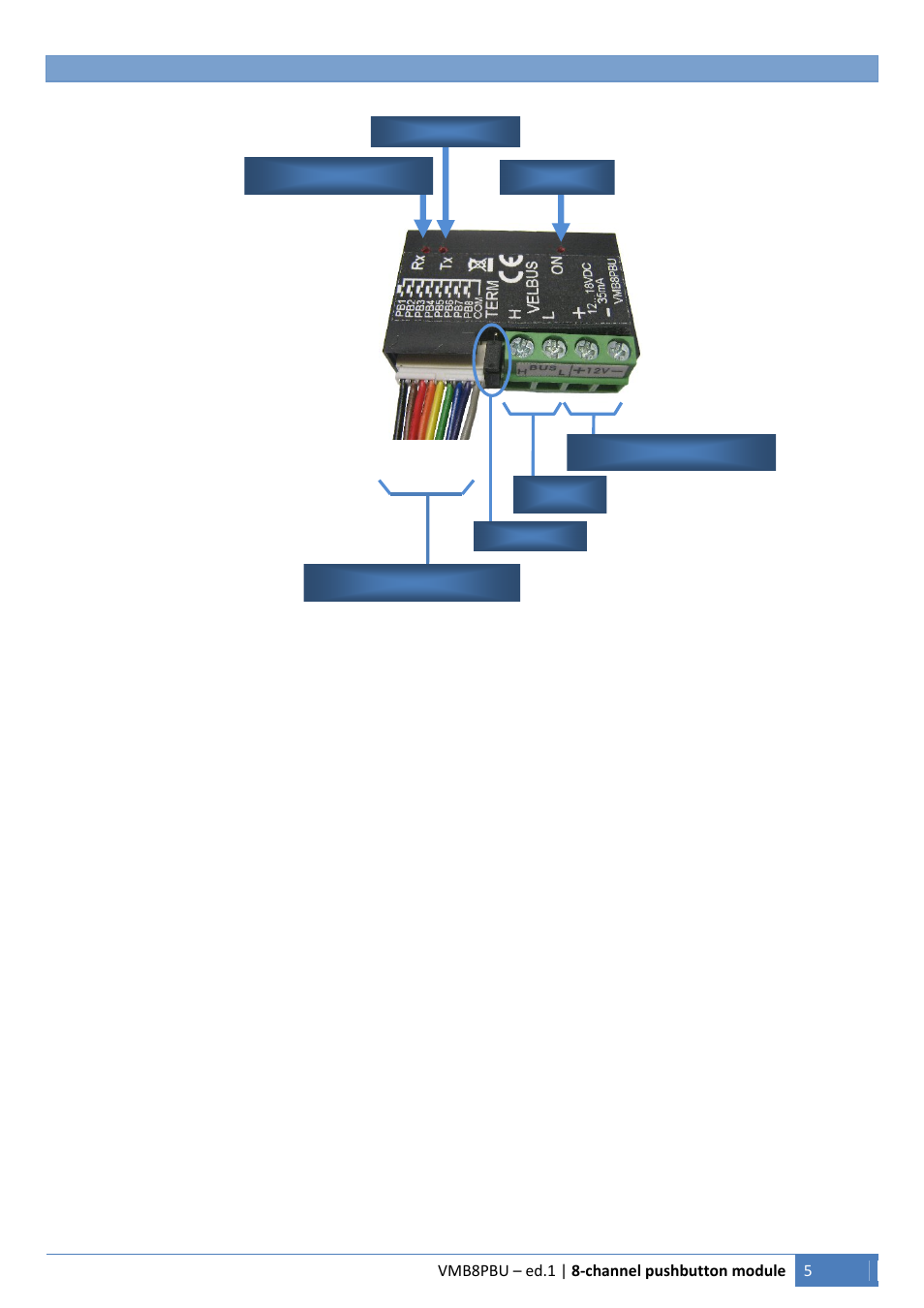 Velleman VMB8PBU User Manual | Page 5 / 12