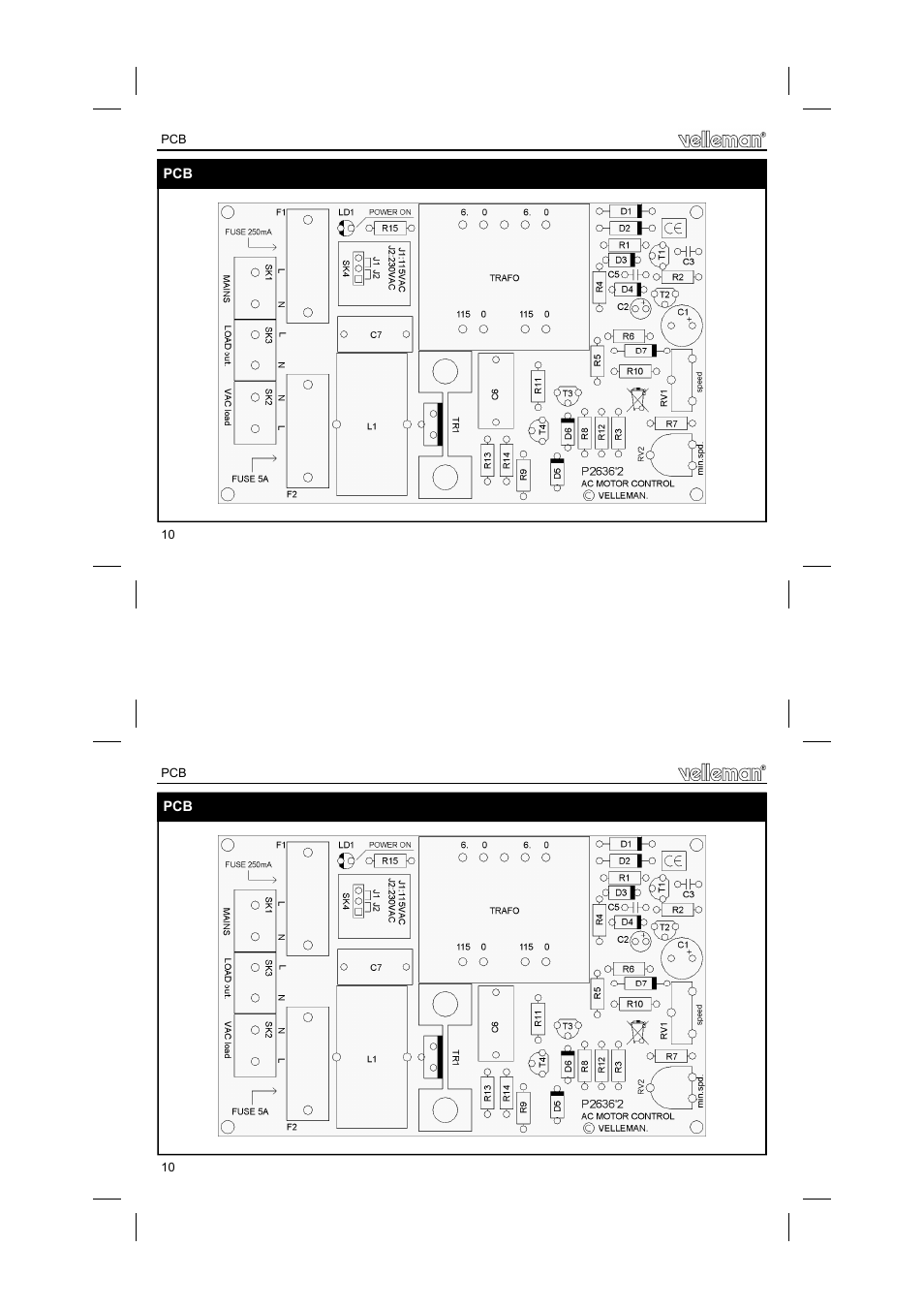 Velleman projects K2636 Assembly instructions User Manual | Page 10 / 12