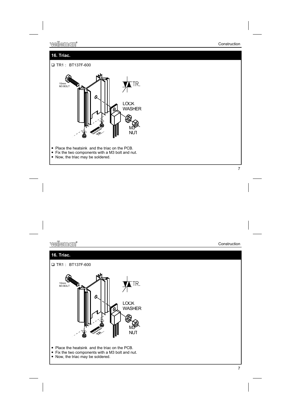 Velleman projects K2636 Assembly instructions User Manual | Page 7 / 12