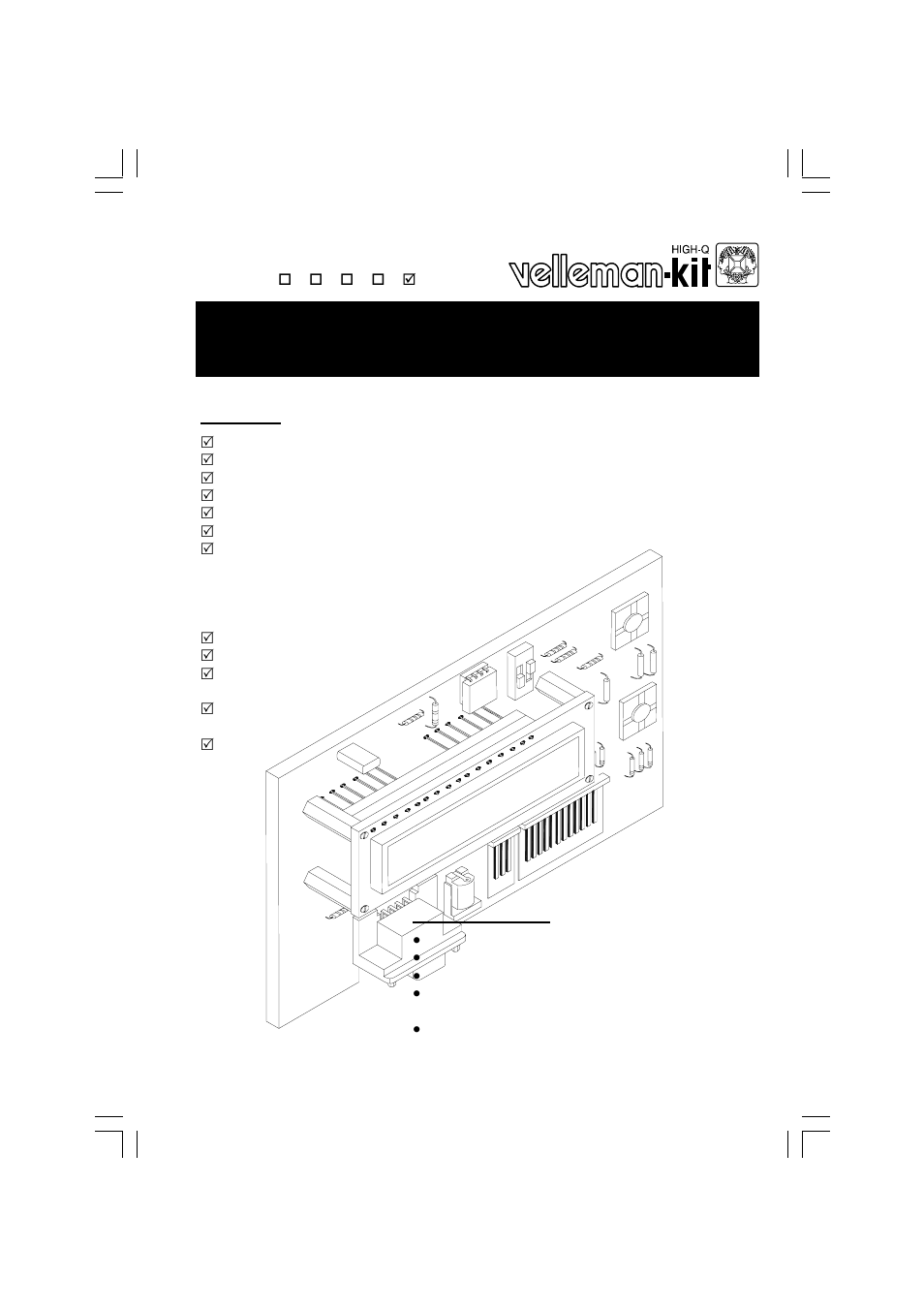 Velleman projects K8045 Assembly instructions User Manual | 20 pages