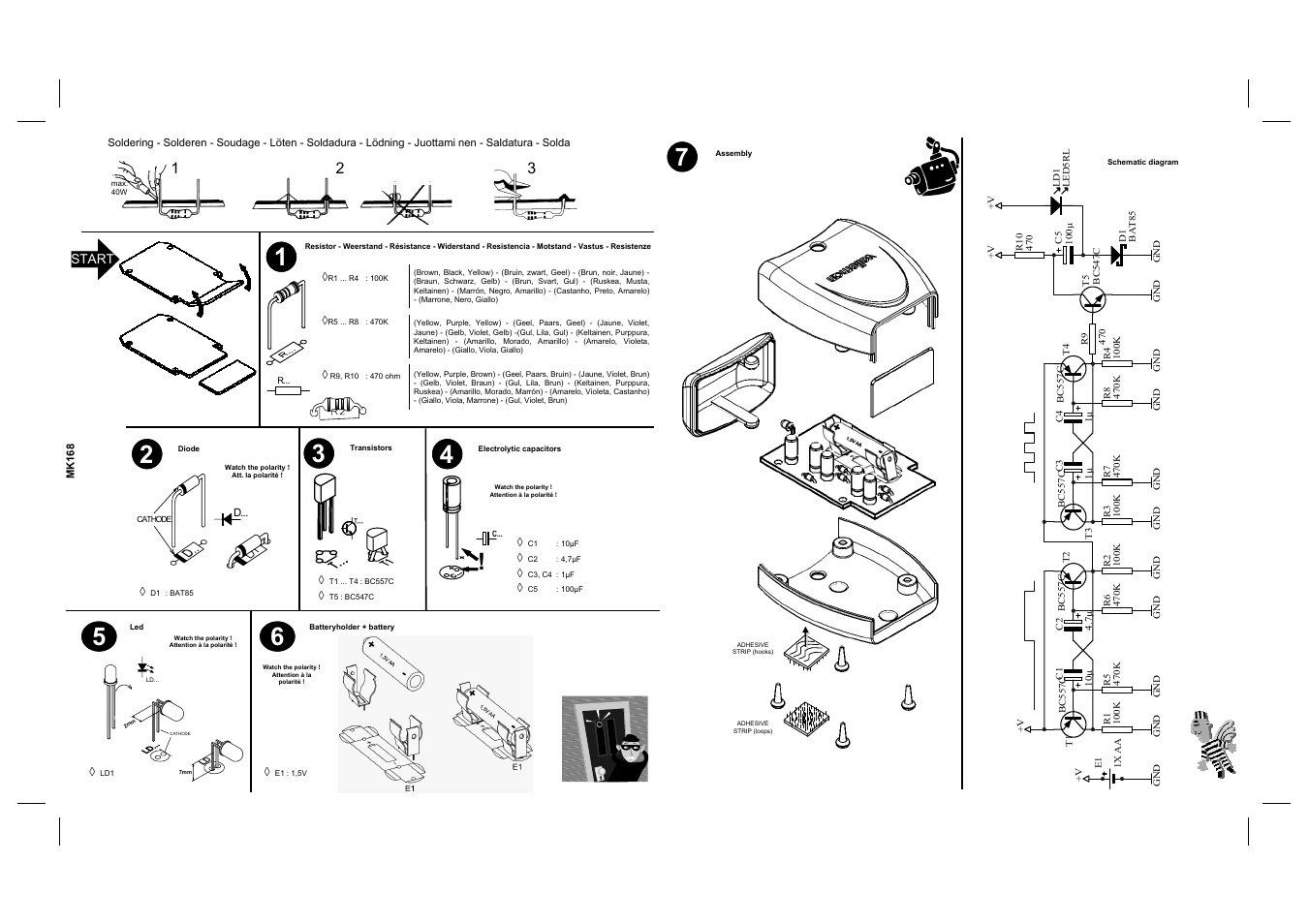 Velleman MK168 User Manual | 1 page