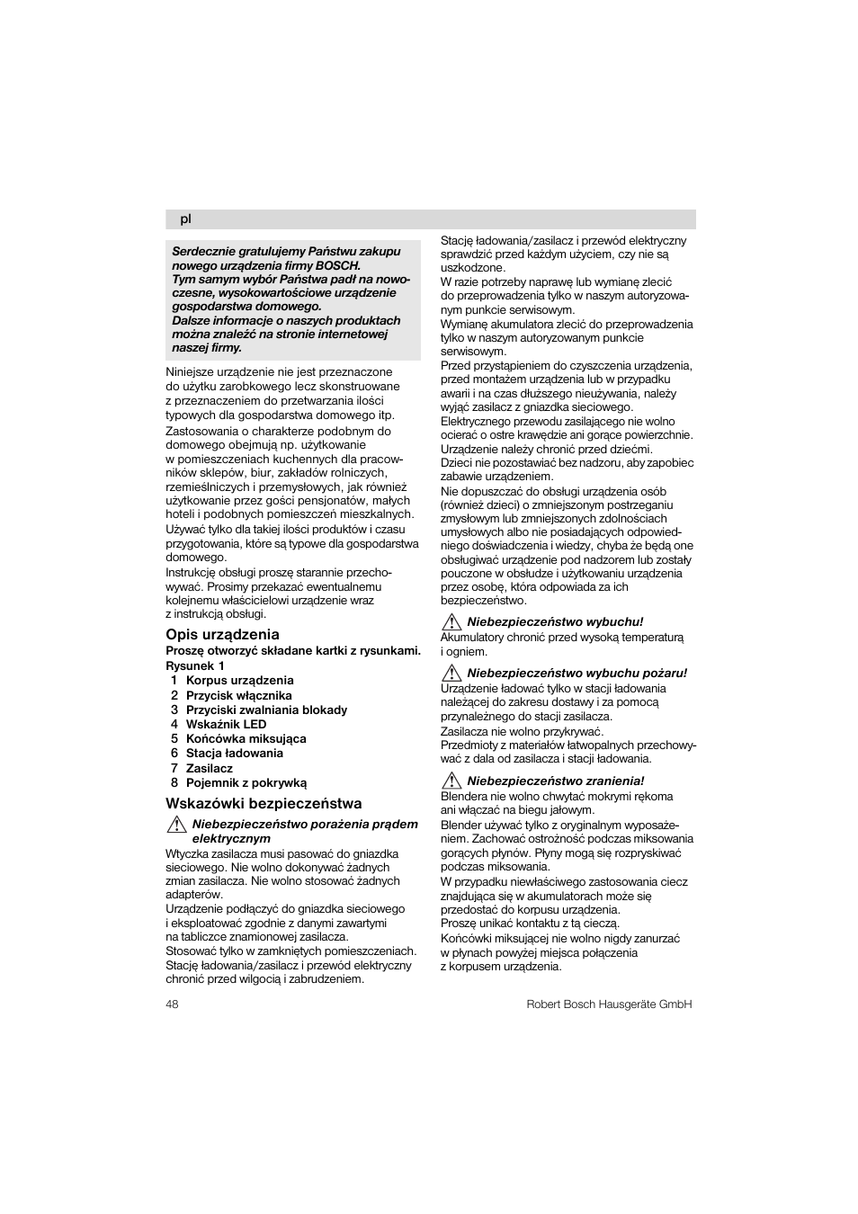 Bosch MSM 6 A 68 User Manual | Page 48 / 74
