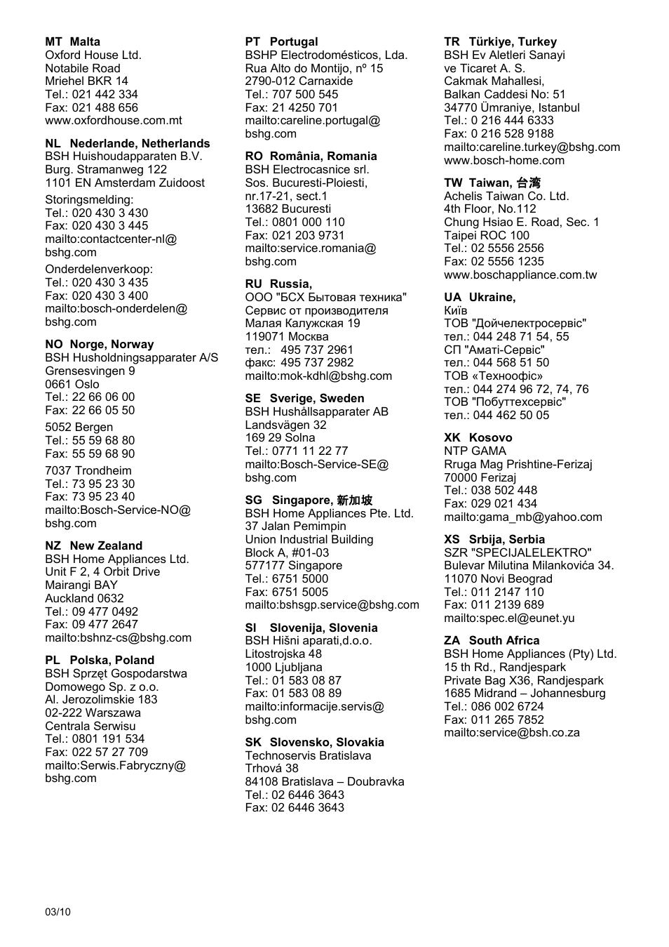 Bosch MSM 6 A 68 User Manual | Page 71 / 74