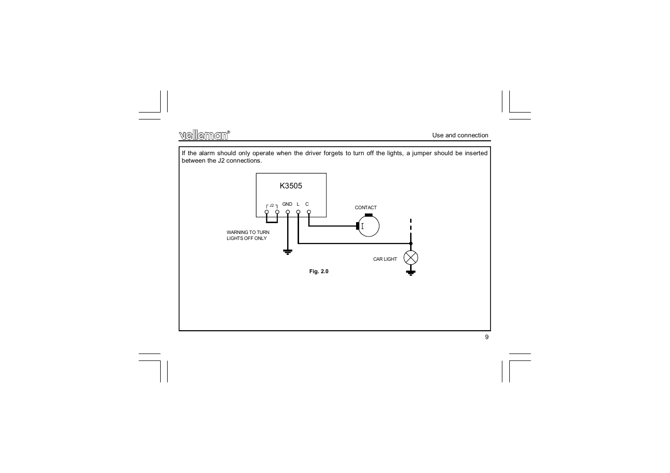 K3505 | Velleman projects K3505 Assembly instructions User Manual | Page 9 / 12