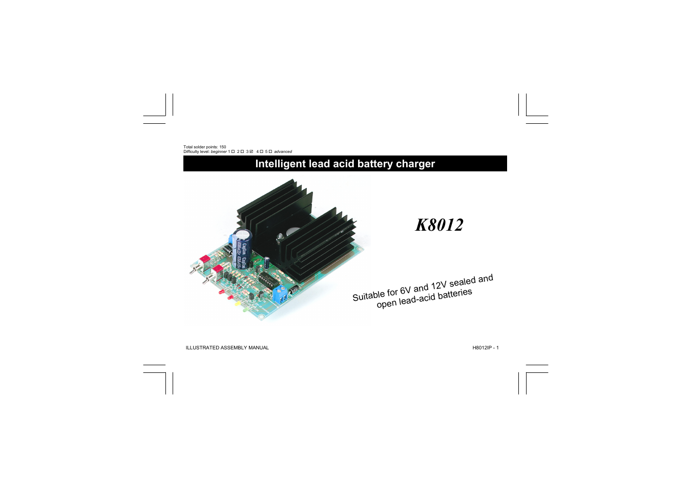 Velleman projects K8012 Assembly instructions User Manual | 20 pages