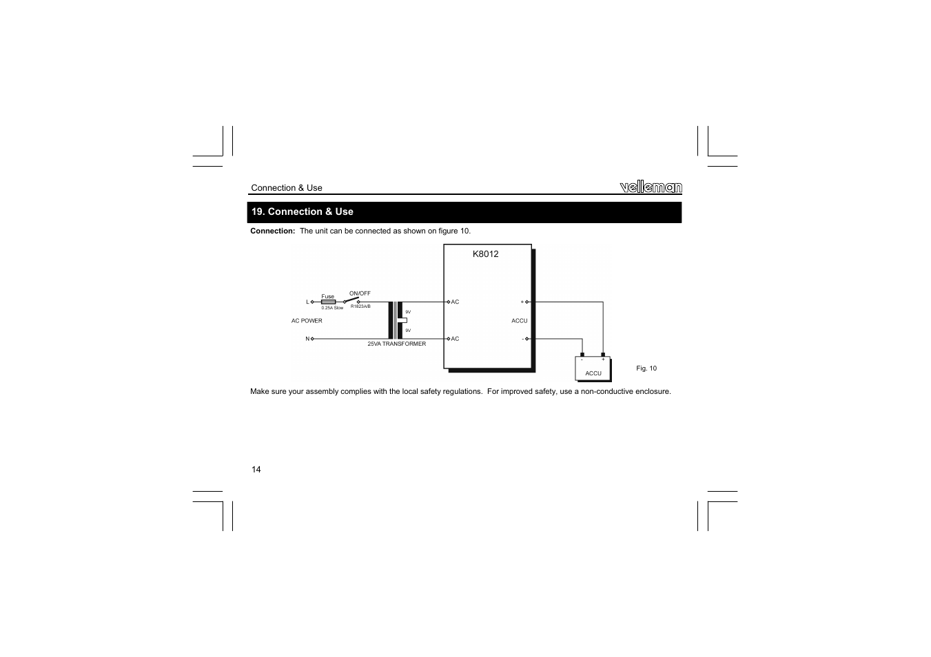 Velleman projects K8012 Assembly instructions User Manual | Page 14 / 20