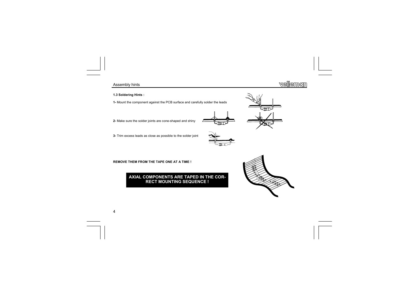 Velleman projects K8012 Assembly instructions User Manual | Page 4 / 20