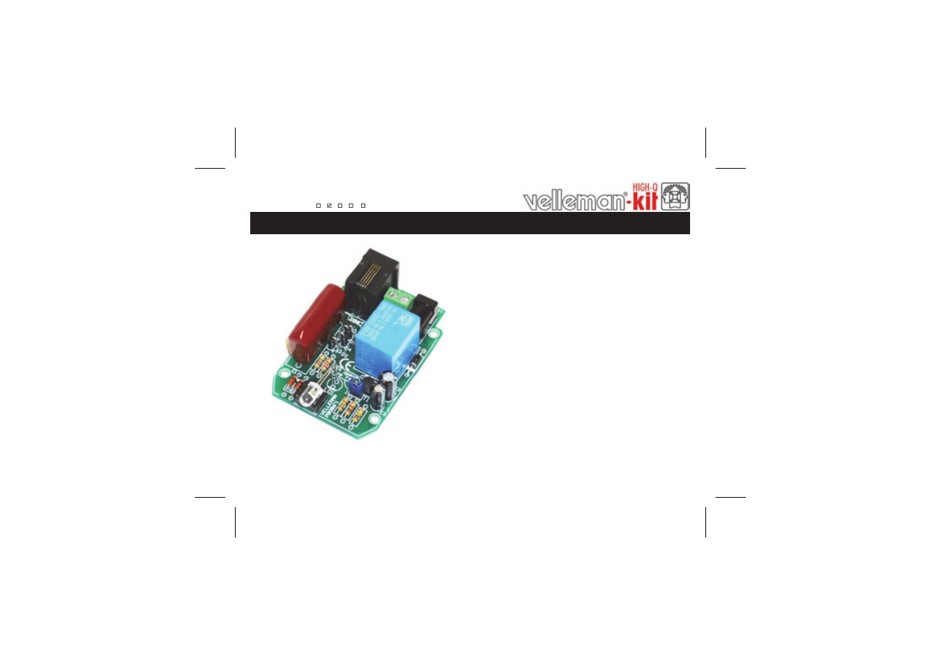 Velleman К8086 User Manual | 12 pages