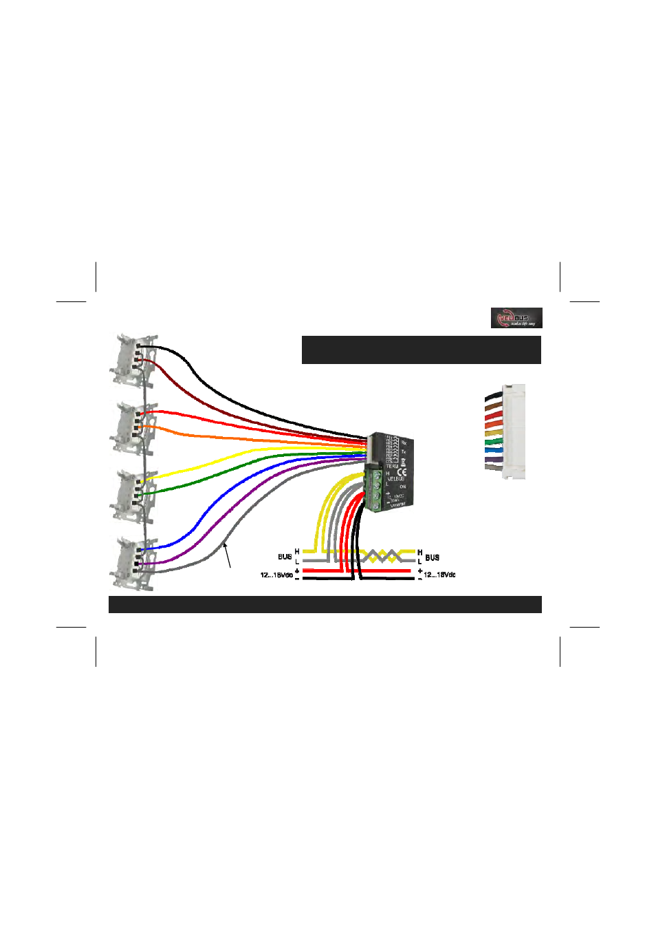 Connecting niko, Pushbuttons | Velleman projects VMB8PBU Short user manual User Manual | Page 6 / 12