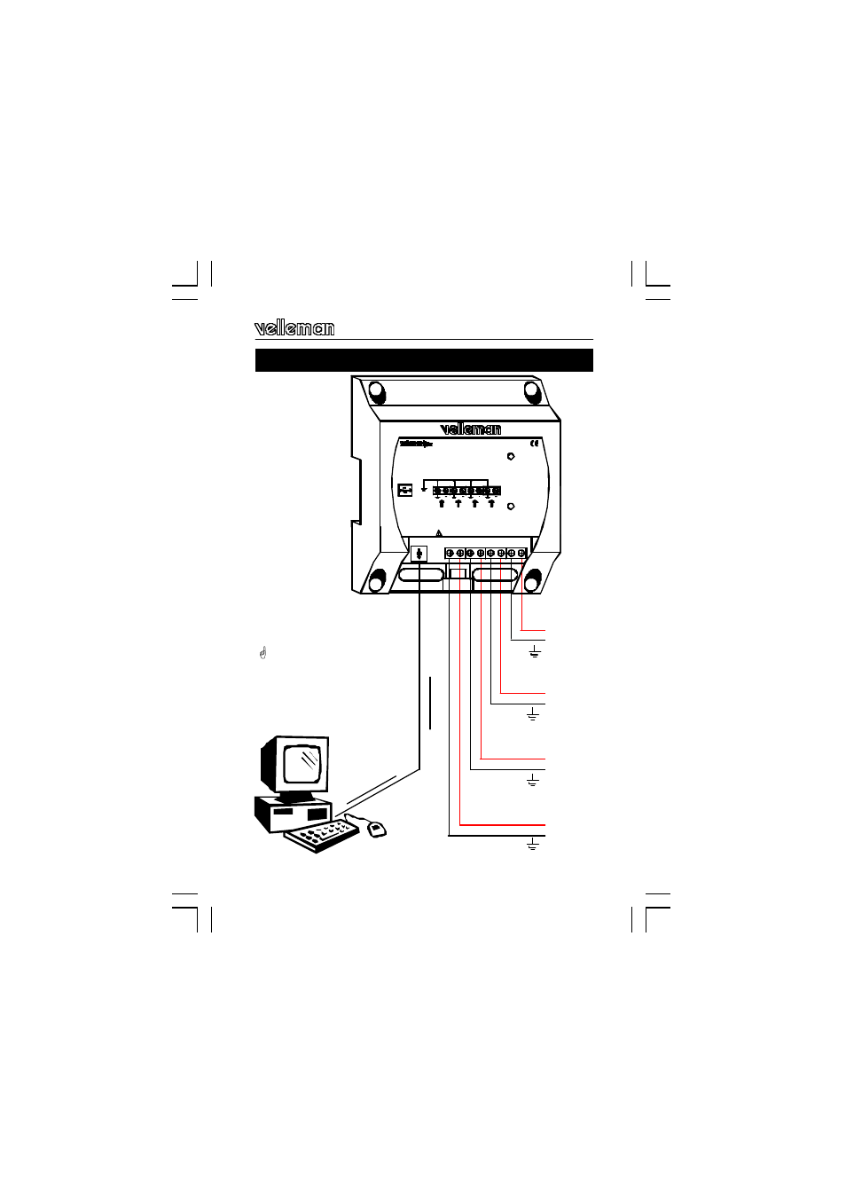 Connection, Test, Signal 4 | Signal 3, Signal 1, Signal 2, Inspect the assembly once more, Usb cable - a male to b male | Velleman projects K8047 Assembly instructions User Manual | Page 11 / 16