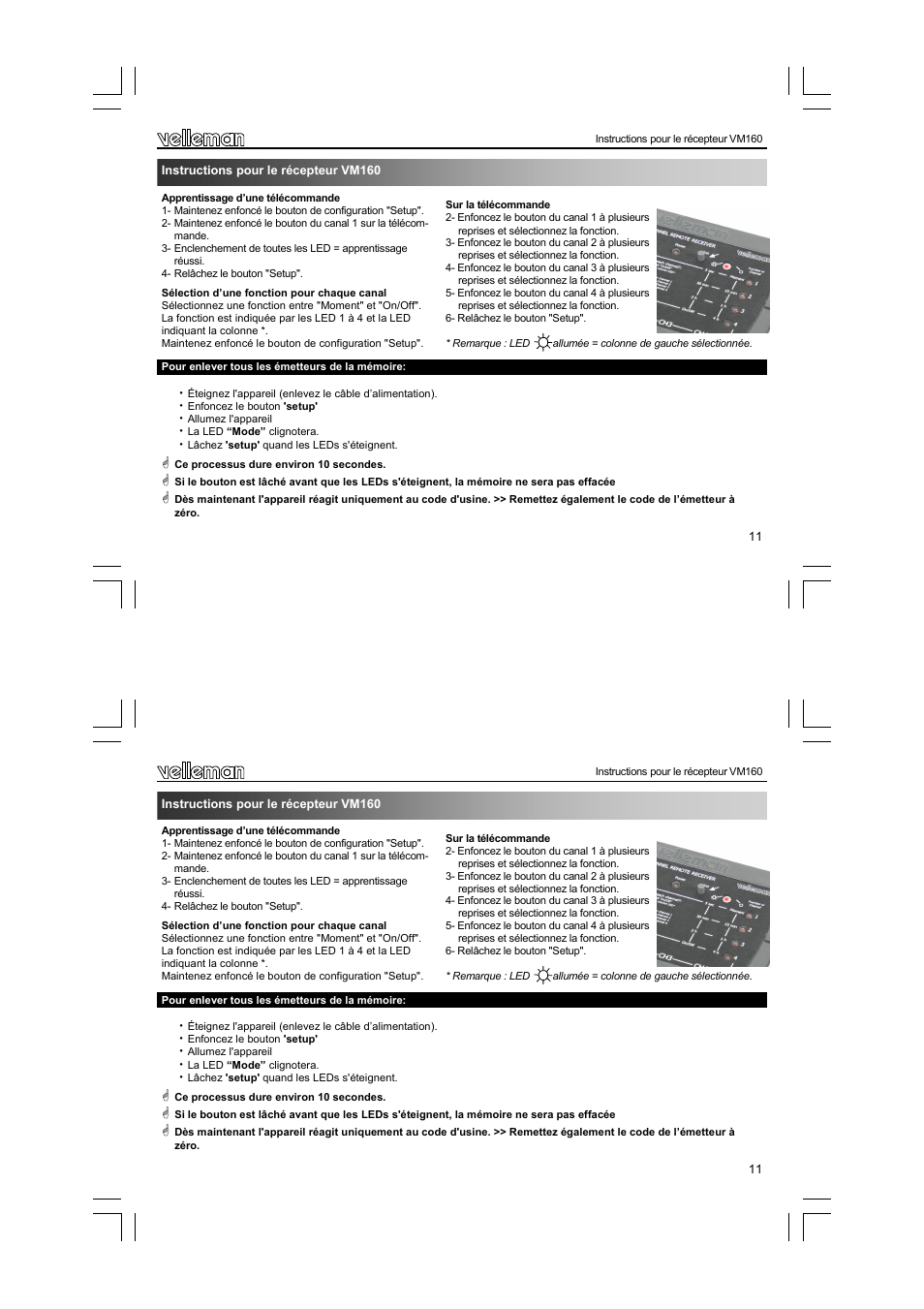 Velleman VM160 User Manual | Page 11 / 20