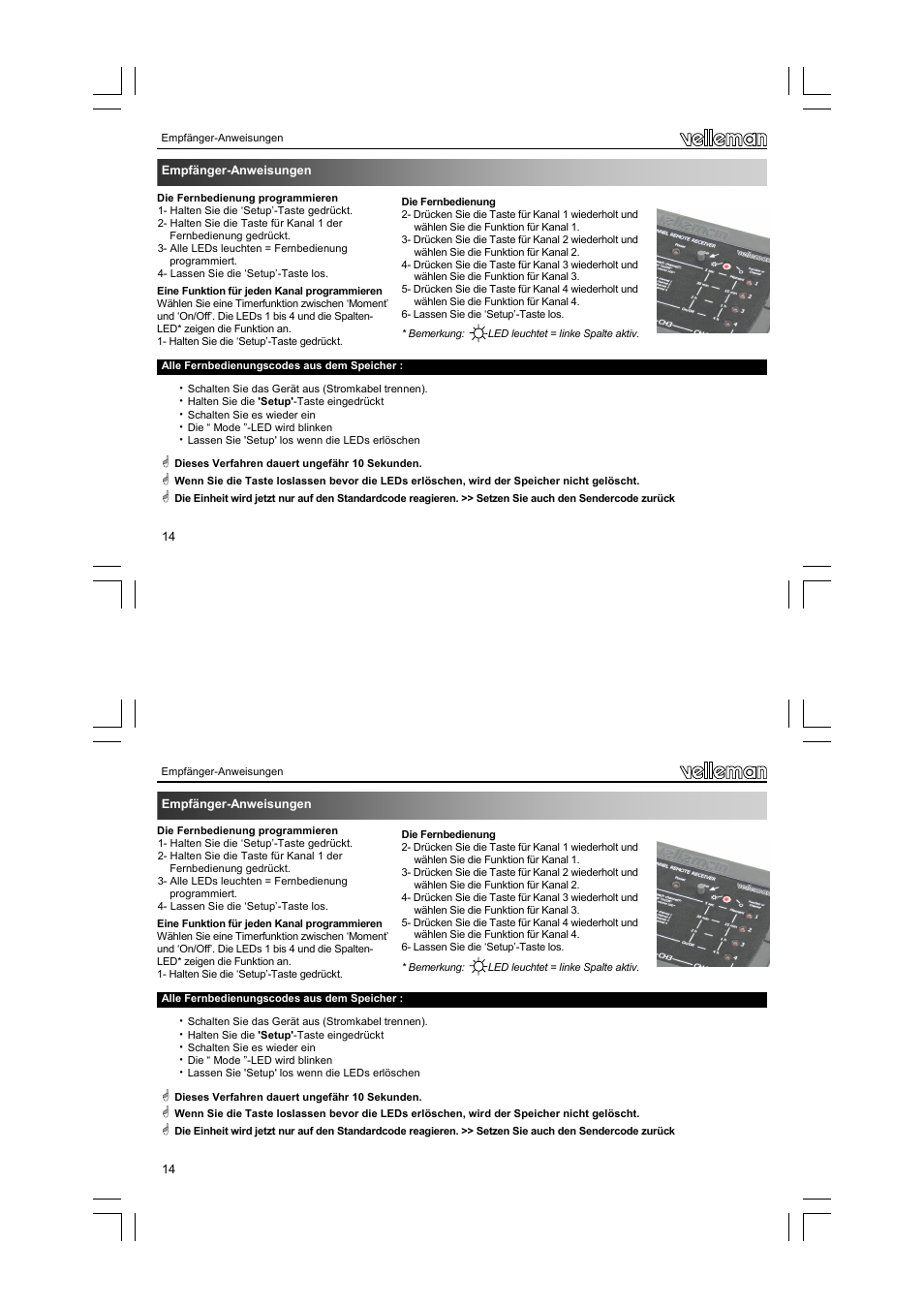 Velleman VM160 User Manual | Page 14 / 20