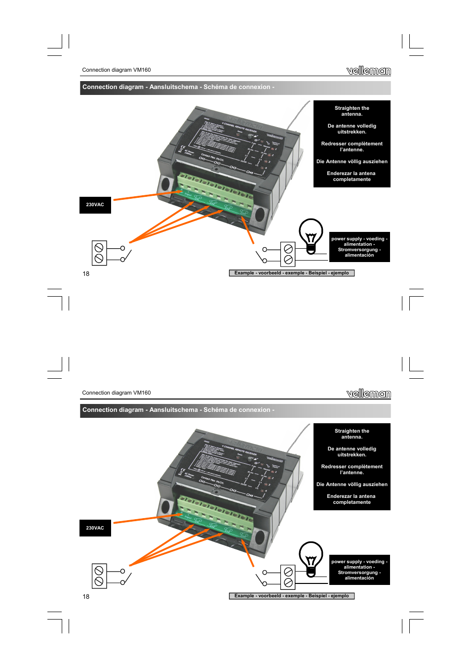 Velleman VM160 User Manual | Page 18 / 20