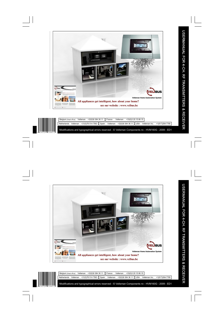 Velleman VM160 User Manual | Page 20 / 20