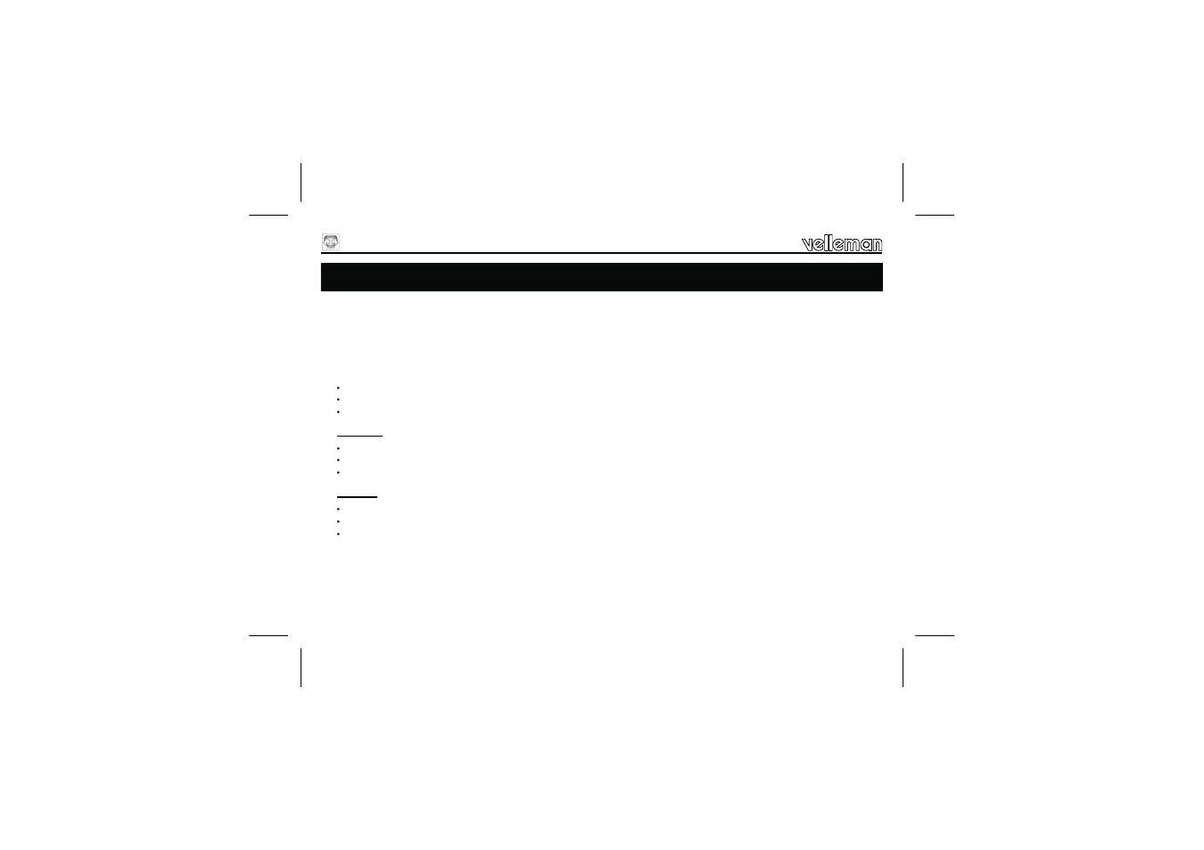Injecteur / suiveur de signal | Velleman К7000 User Manual | Page 6 / 12