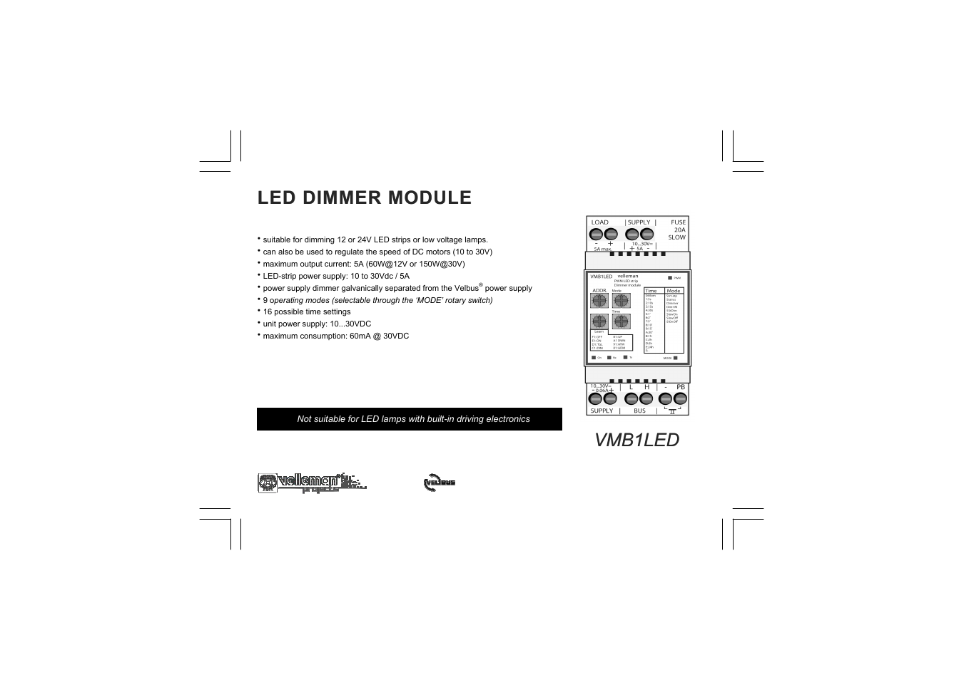 Velleman projects VMB1LED Short user manual User Manual | 36 pages