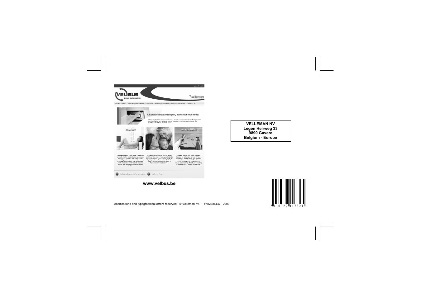 Velleman projects VMB1LED Short user manual User Manual | Page 36 / 36