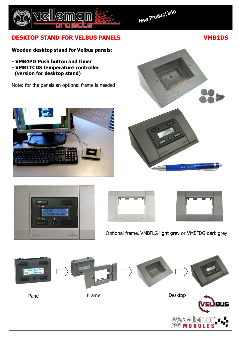 Velleman VMB1DS User Manual | 1 page