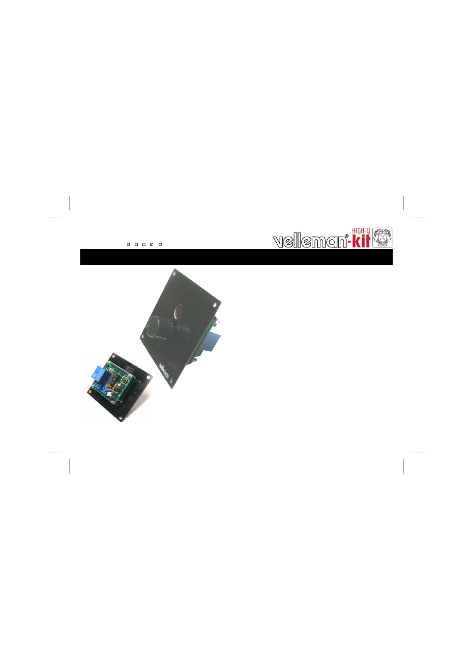 Velleman К8082 User Manual | 20 pages