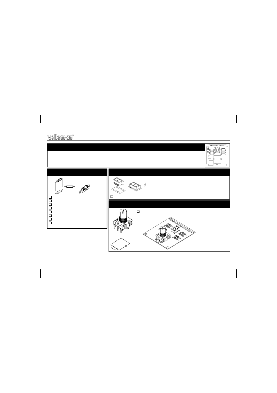 2) display, Mount the components on the display pcb, Resistors | Display, Digital potentiometer, Pay attention to the position of the decimal point, Sw2 : rotary encoder, Construction main pcb | Velleman К8082 User Manual | Page 7 / 20