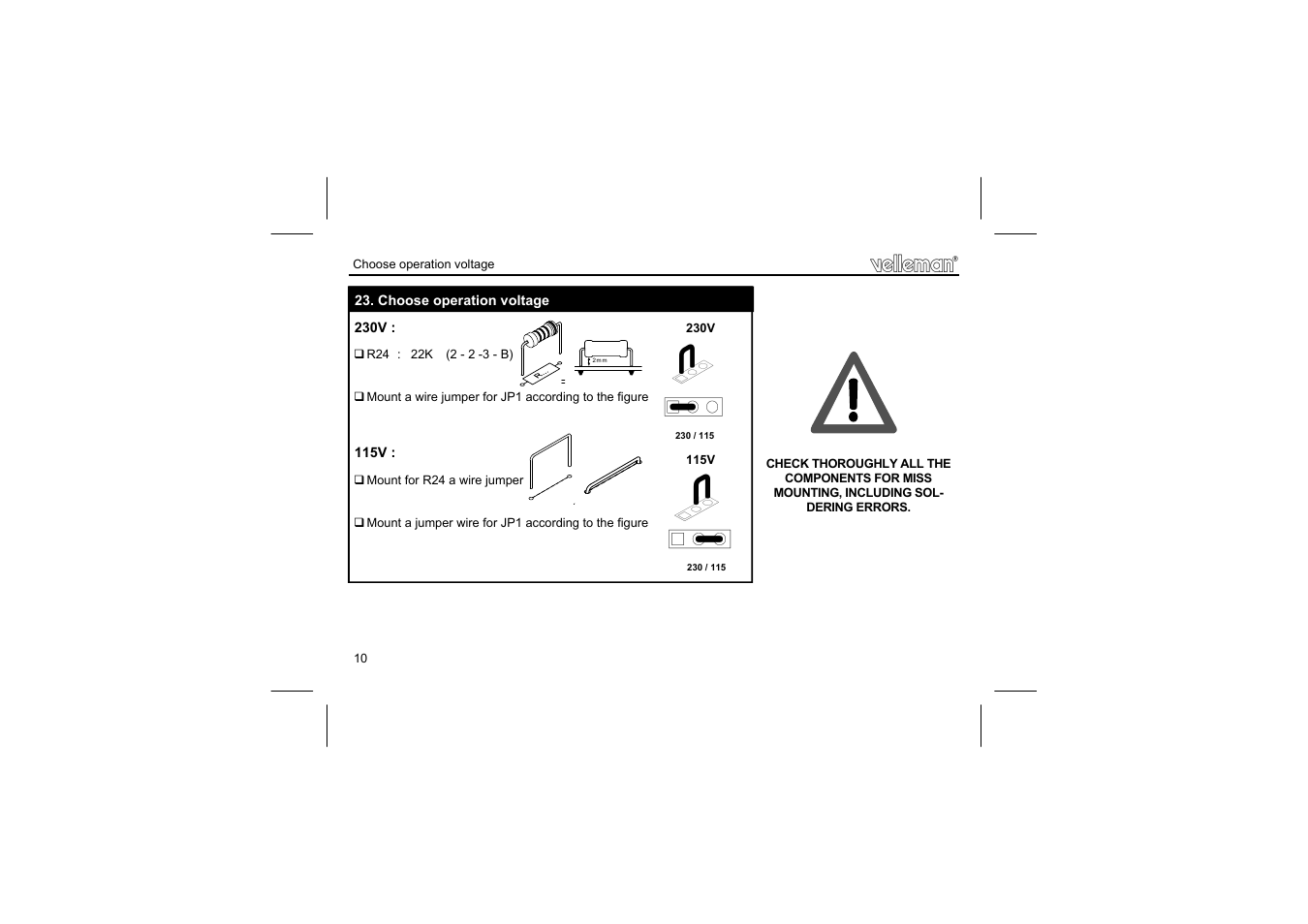 Velleman projects K8039 Assembly instructions User Manual | Page 10 / 20