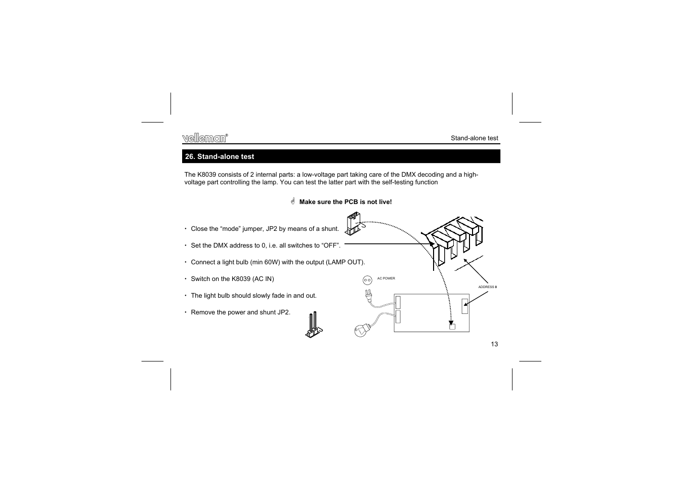 Velleman projects K8039 Assembly instructions User Manual | Page 13 / 20