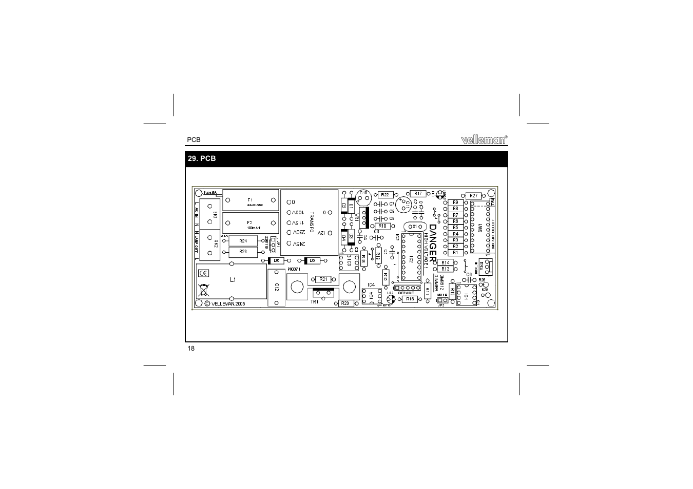 Velleman projects K8039 Assembly instructions User Manual | Page 18 / 20