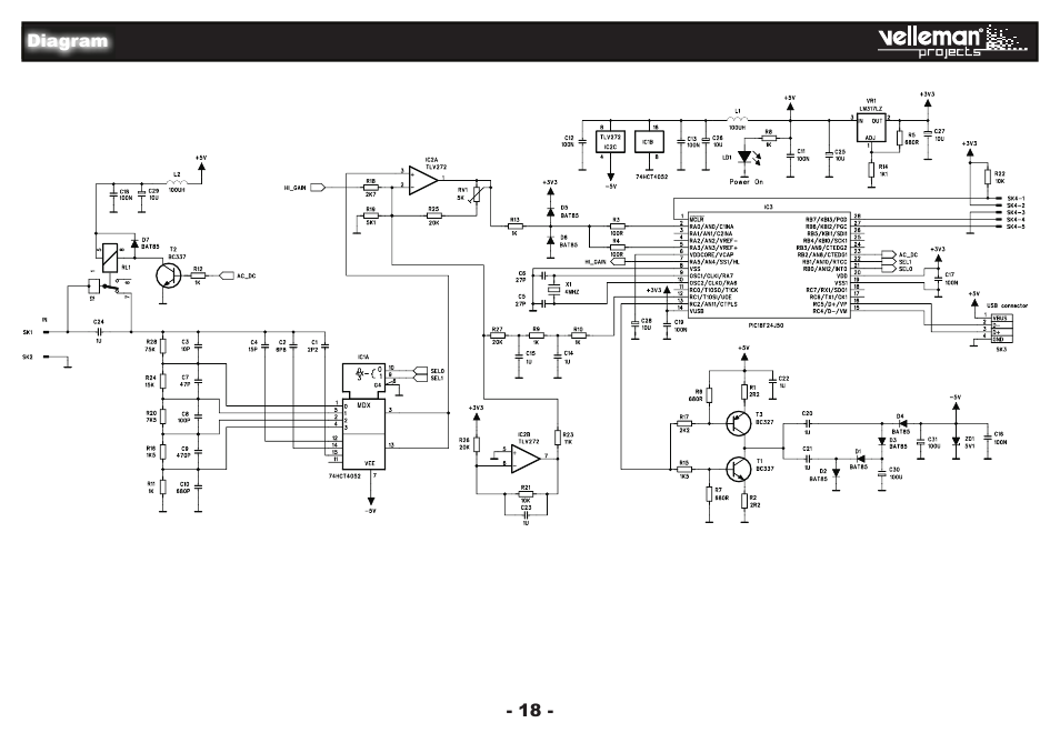 Velleman projects EDU09 Assembly instructions User Manual | Page 18 / 20