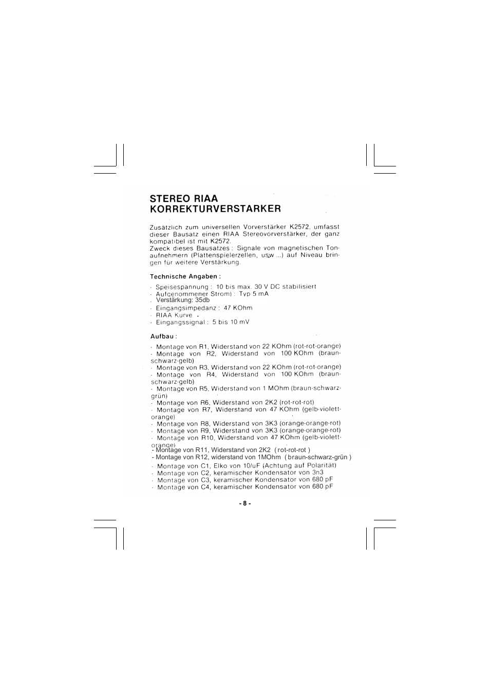 Velleman K2573 User Manual | Page 8 / 12