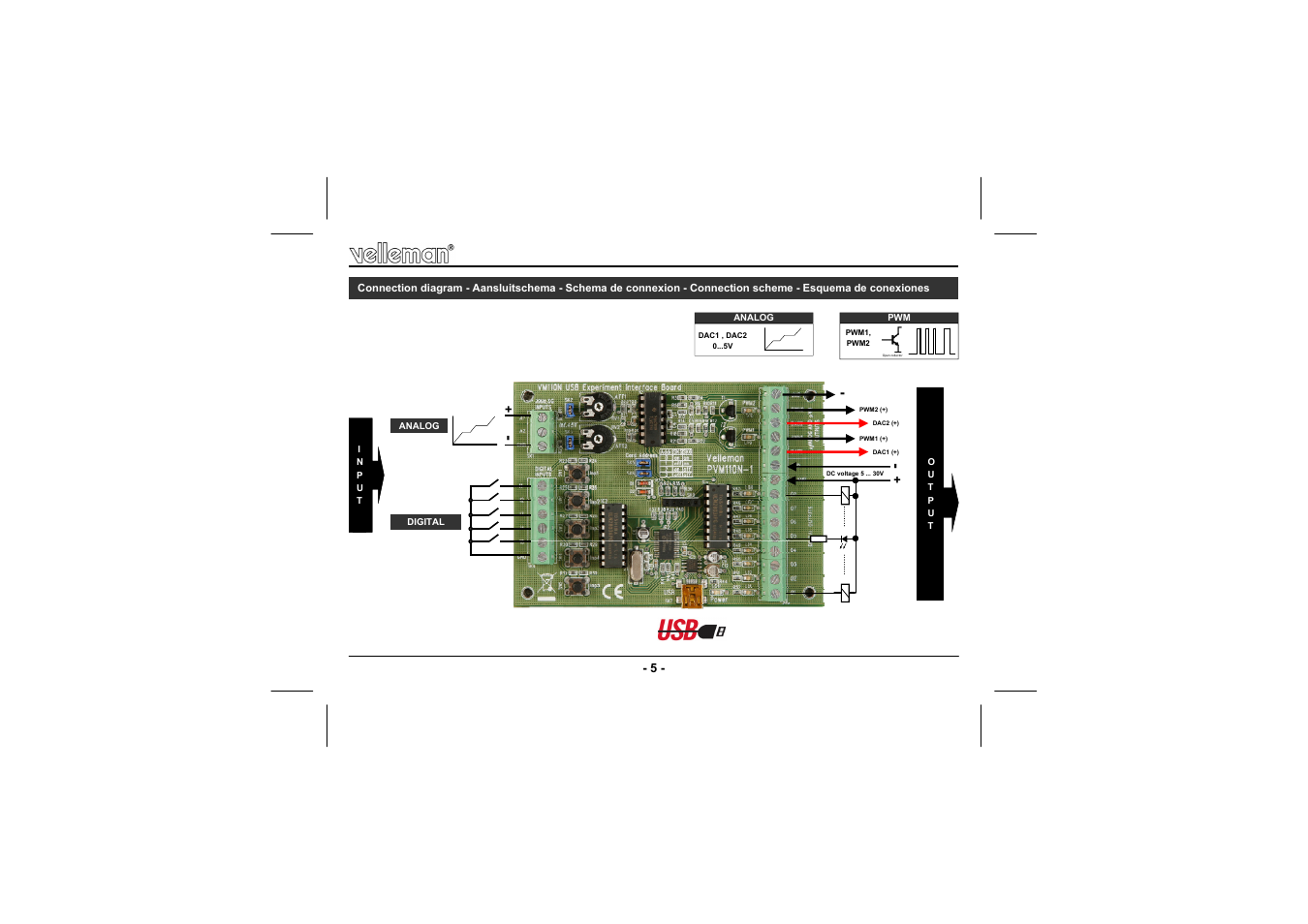 Velleman VM110N User Manual | Page 5 / 12