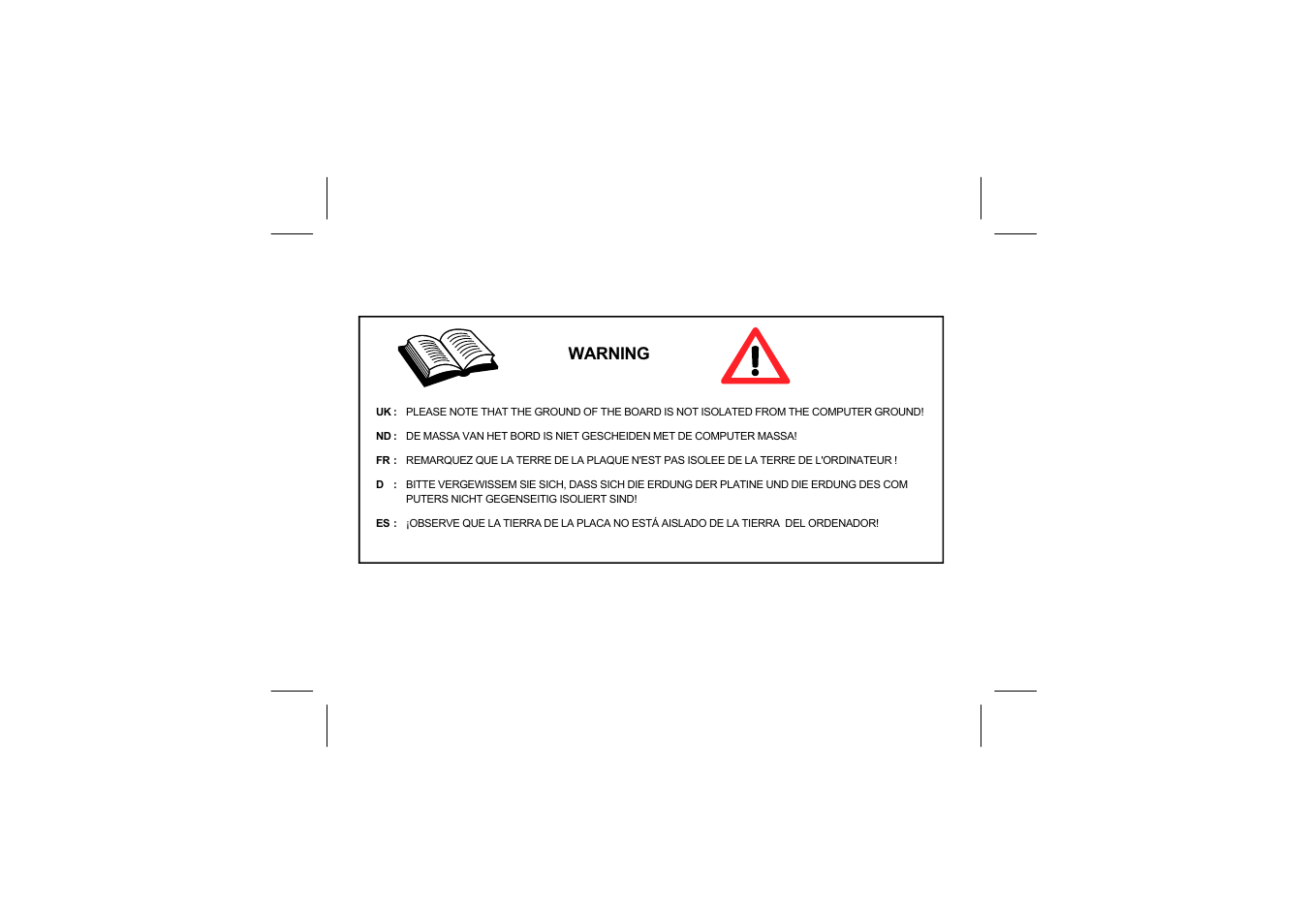 Warning | Velleman VM110N User Manual | Page 6 / 12