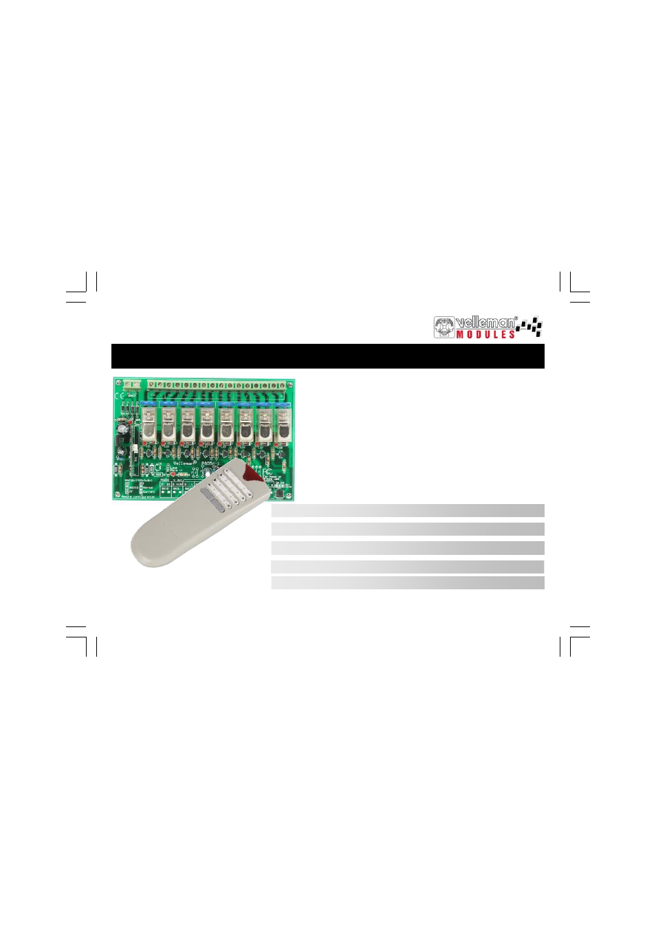 Velleman VM118 User Manual | 44 pages