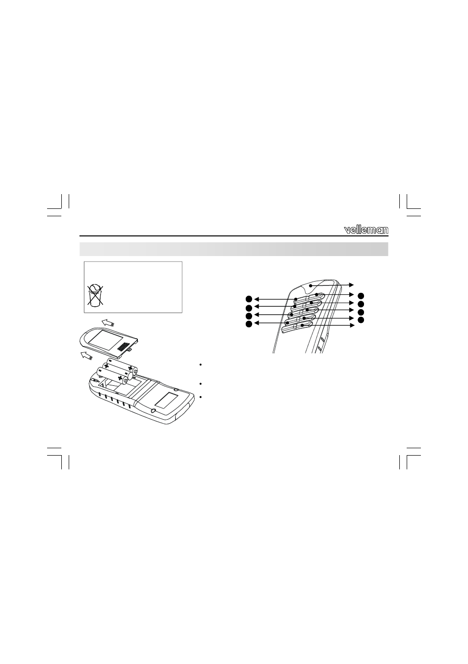 Kanaalkeuze | Velleman VM118 User Manual | Page 16 / 44