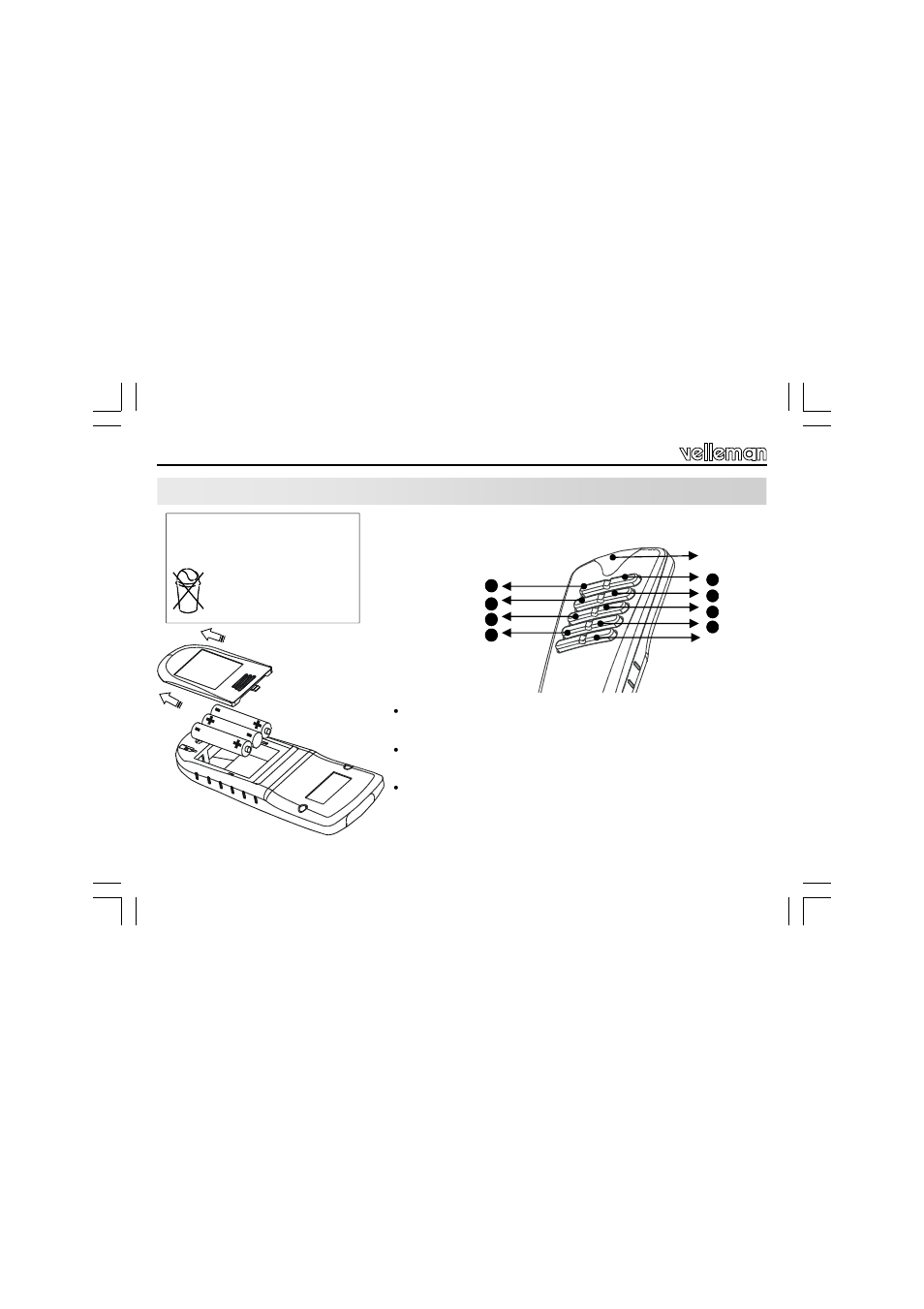 Selection du canal | Velleman VM118 User Manual | Page 24 / 44