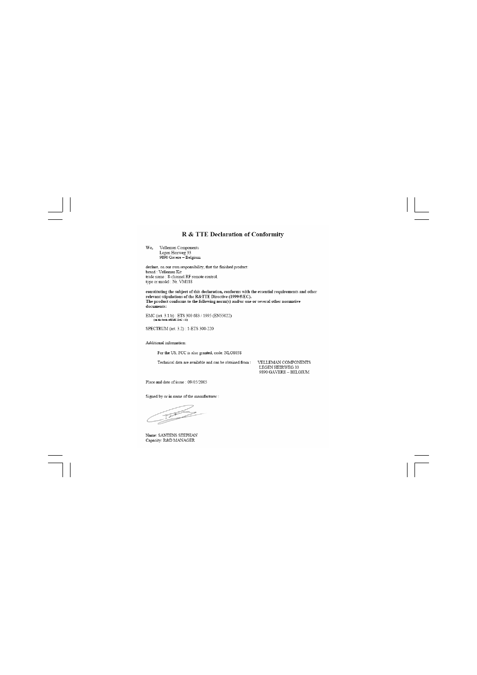 Velleman VM118 User Manual | Page 43 / 44