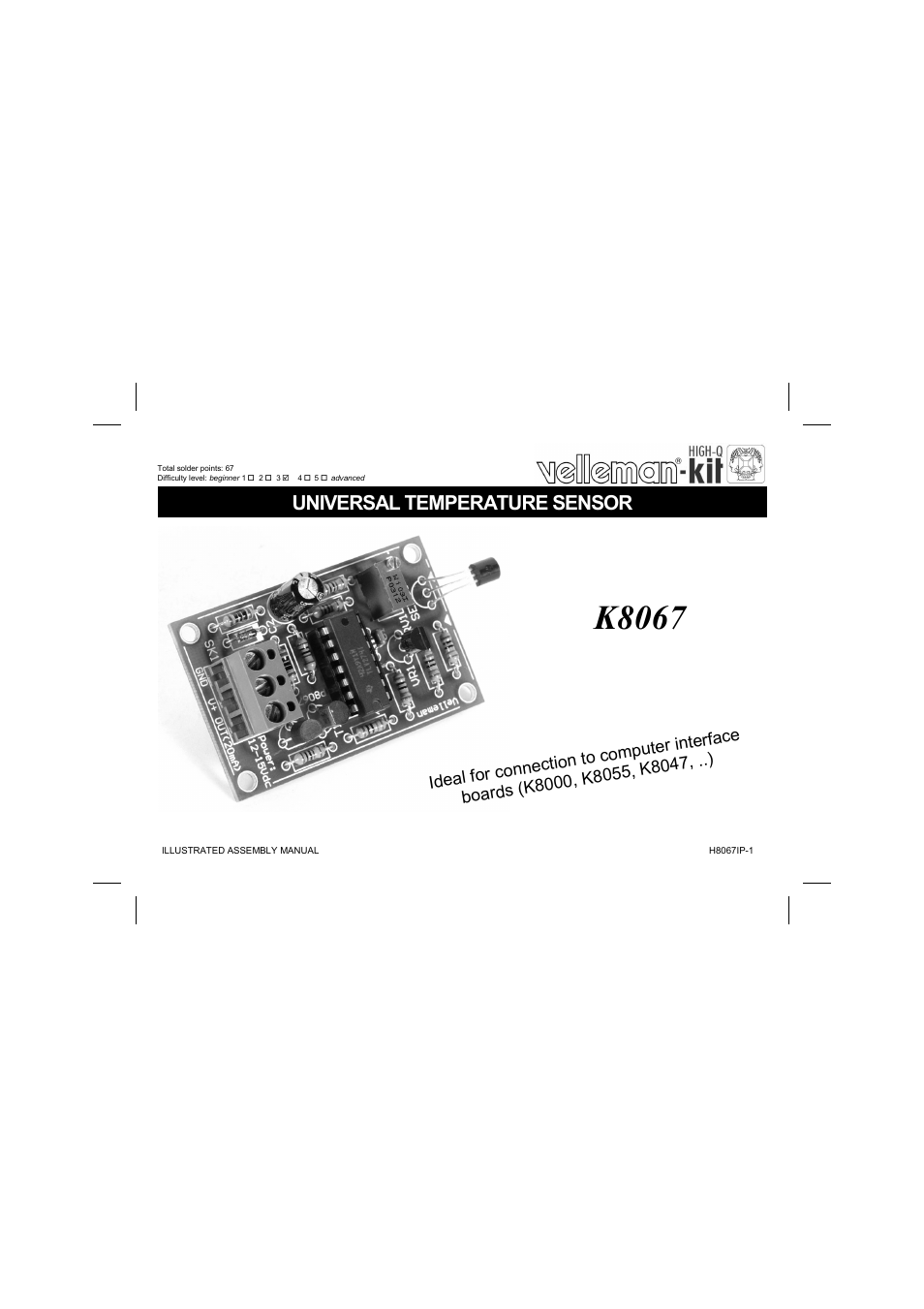 Velleman К8067 User Manual | 16 pages