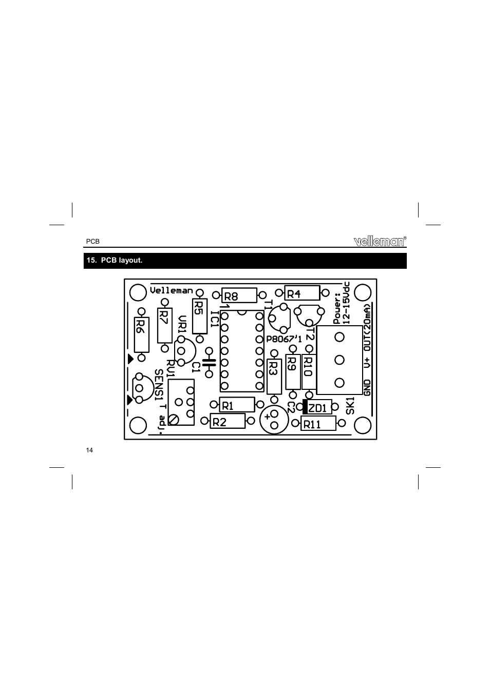 Velleman К8067 User Manual | Page 14 / 16