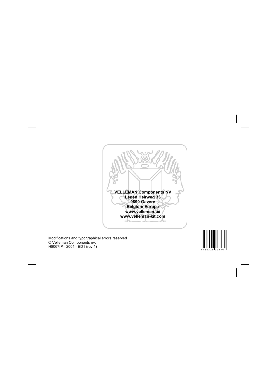 Velleman К8067 User Manual | Page 16 / 16