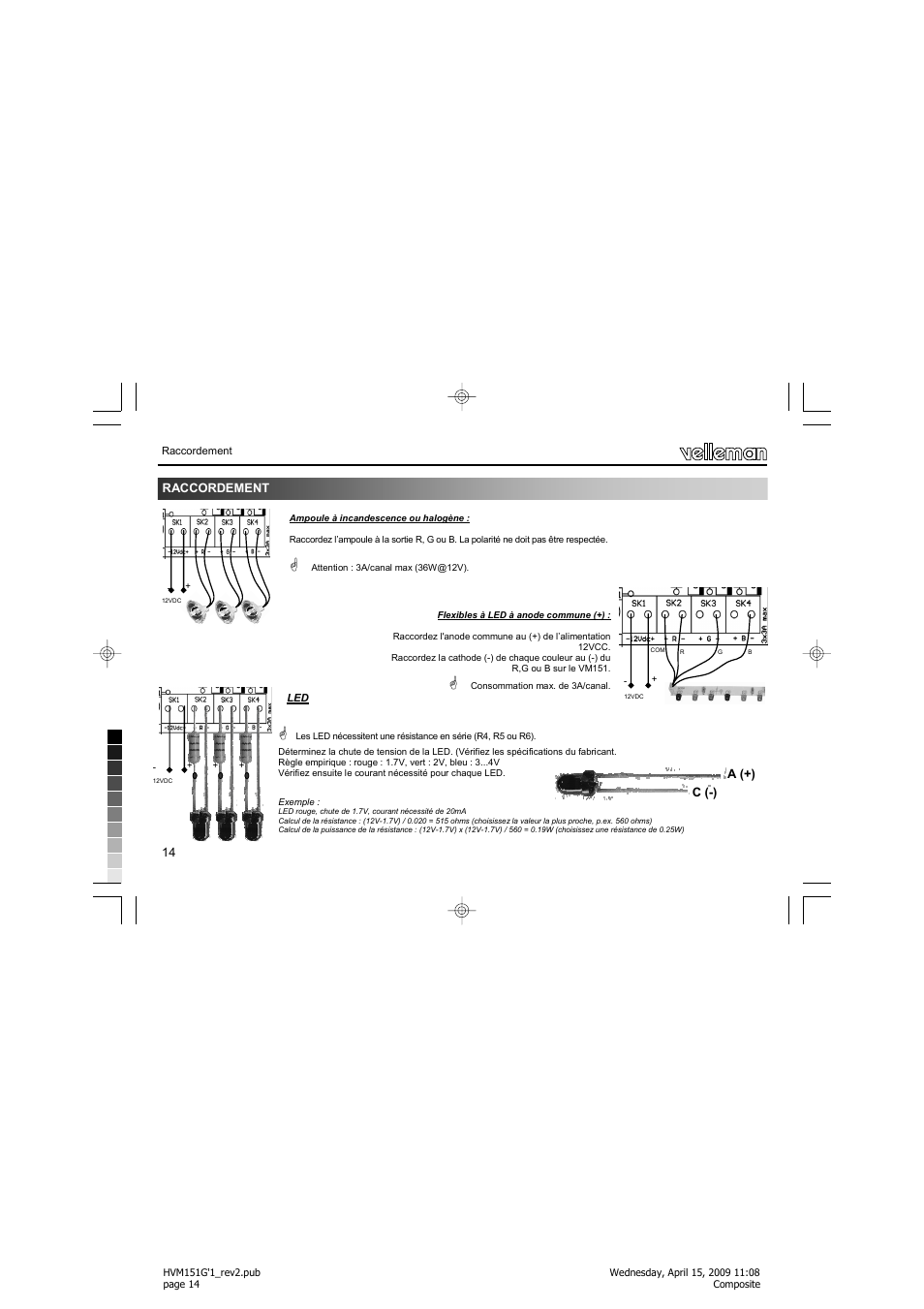 Velleman VM151 User Manual | Page 14 / 32